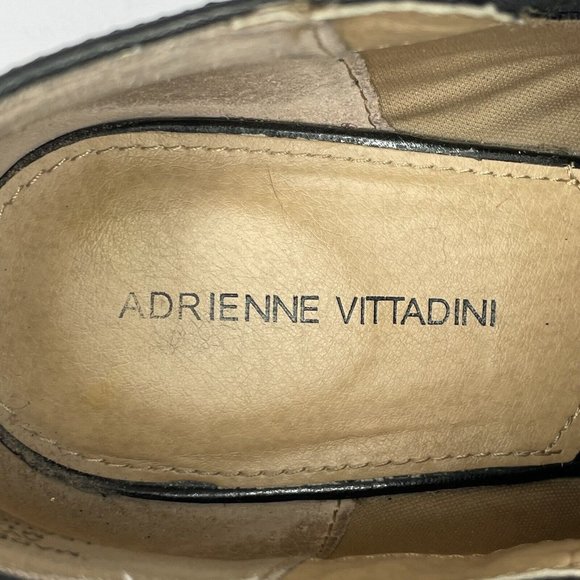 Adrienne Vittadini Womens Av-Midge Black Leather Wedge Ankle Bootie - 10 - Picture 6 of 6